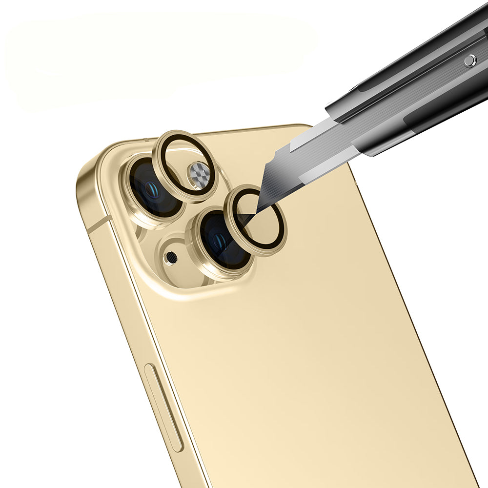 Apple iPhone 14 Zore Mikro Kamera Lens Koruyucu Gümüş