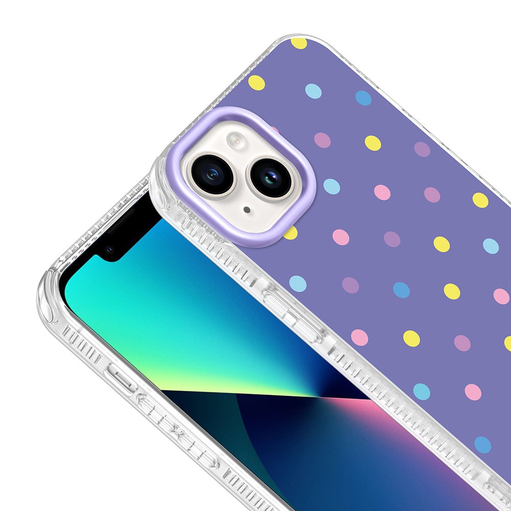 Apple iPhone 15 Kılıf Airbag Tasarımlı Zore Potik Sert PC Kapak Lila