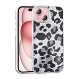 Apple iPhone 15 Kılıf Desenli Zore Mep Kapak Gold Leopar