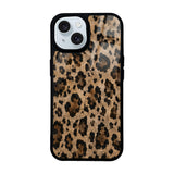 Apple iPhone 15 Kılıf Kamera Korumalı Desenli Zore Lusi Kapak Kahve Leopar