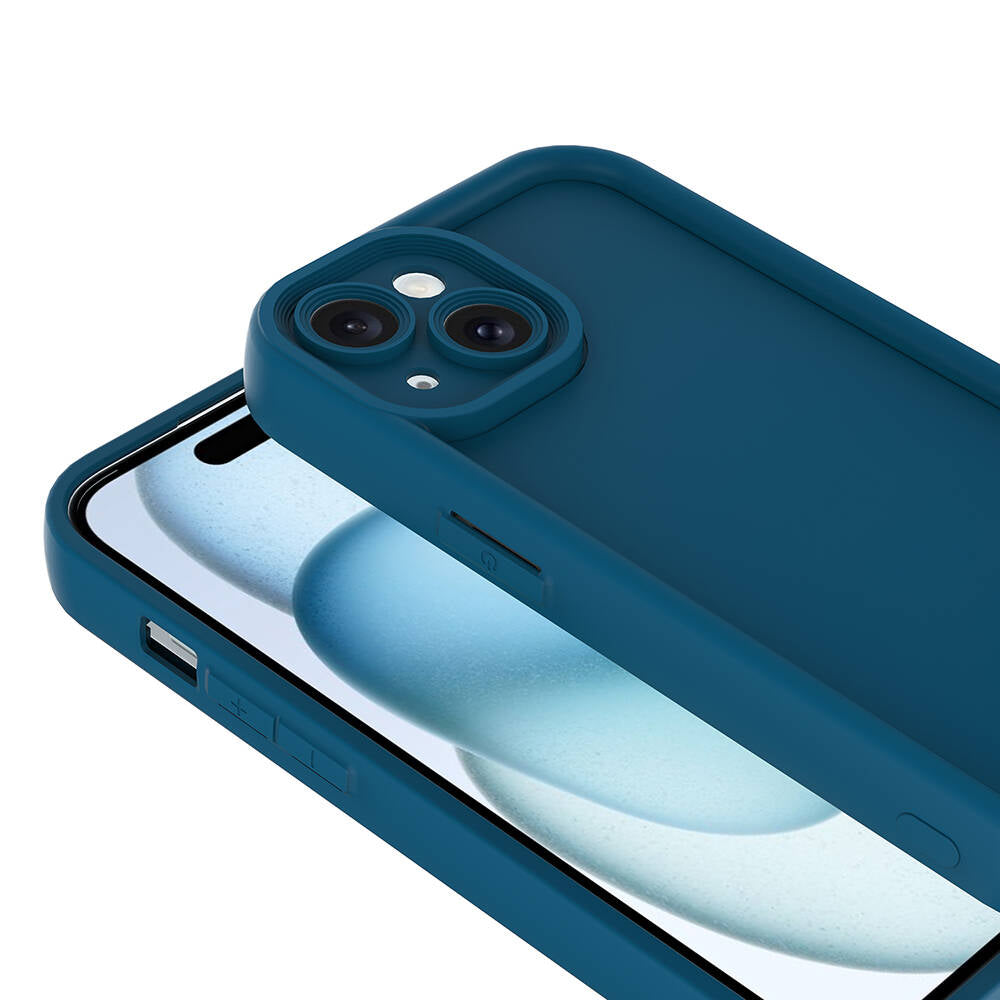 Apple iPhone 15 Kılıf Kamera Korumalı Zore Ananas Kapak Koyu Yeşil