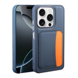 Apple iPhone 15 Kılıf Kartlıklı Zore X-Kart Silikon Kapak Turuncu