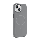 Apple iPhone 15 Kılıf M-Safe Şarj Özellikli Metal Kamera Çerçeveli Zore Edi Silikon Kapak Mor