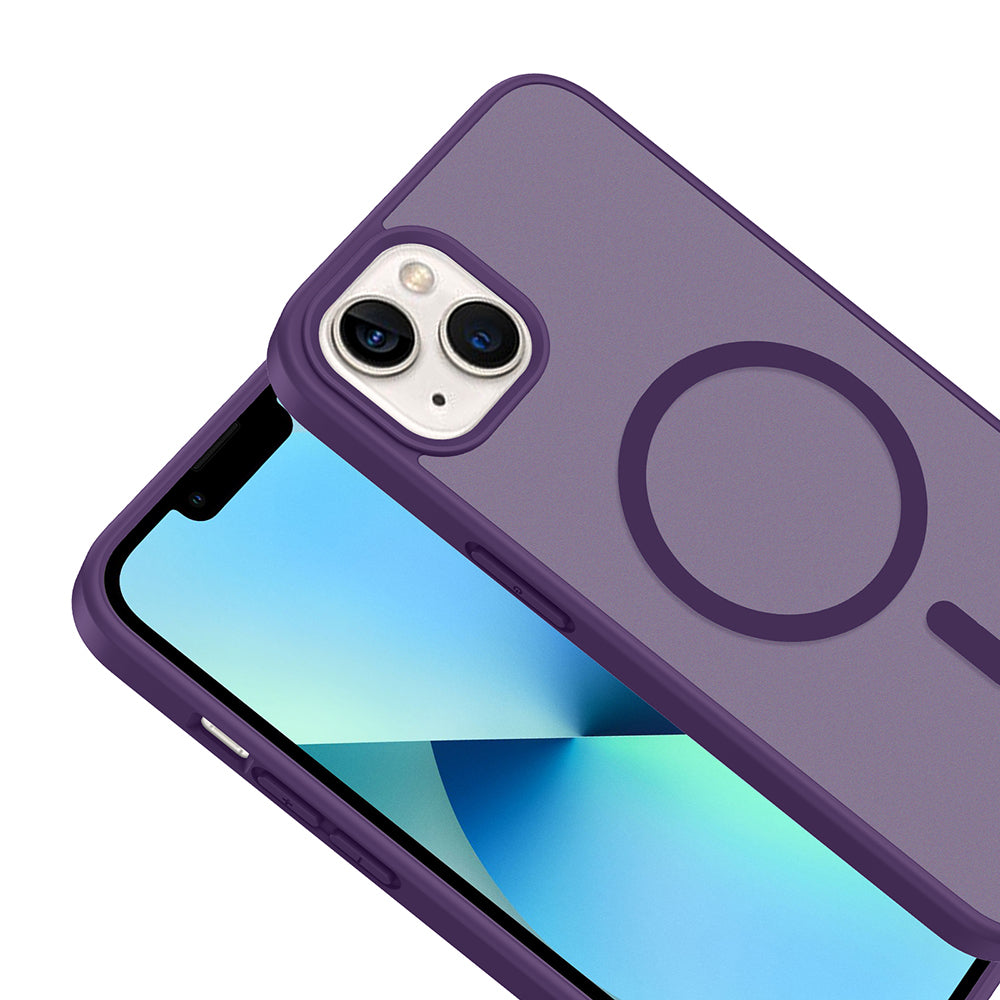 Apple iPhone 15 Kılıf M-safe Şarj Özellikli Babet Kapak Siyah