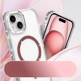 Apple iPhone 15 M-safe Şarj Özellikli Tera Silikon Kılıf Mürdüm