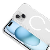 Apple iPhone 15 Kılıf M-safe Şarj Özellikli X-Rop Kapak Şeffaf