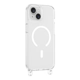 Apple iPhone 15 Kılıf M-safe Şarj Özellikli Zore X-Rop Kapak Şeffaf