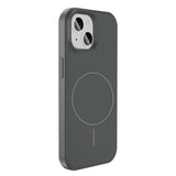 Apple iPhone 15 Kılıf M-safe Şarj Özellikli Sıvı Teknolojili Silinebilir Sert Zore Kivi Kapak Kırmızı