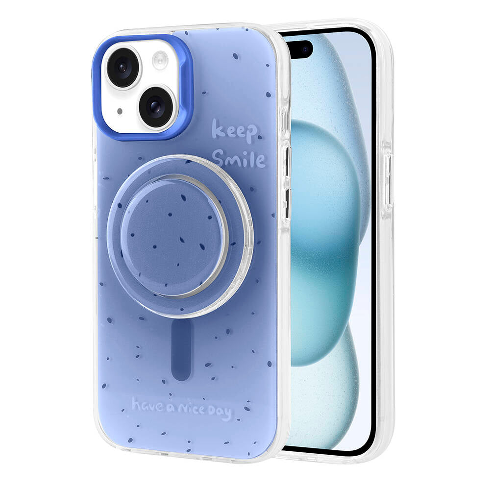 Apple iPhone 15 Kılıf M-safe Şarj Özellikli Tak-Çıkar Pop Soketli Zore Tiktok Kapak Siyah