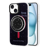 Apple iPhone 15 Kılıf M-safe Şarj Özellikli Tak-Çıkar Pop Soketli Zore Tiktok Kapak Siyah