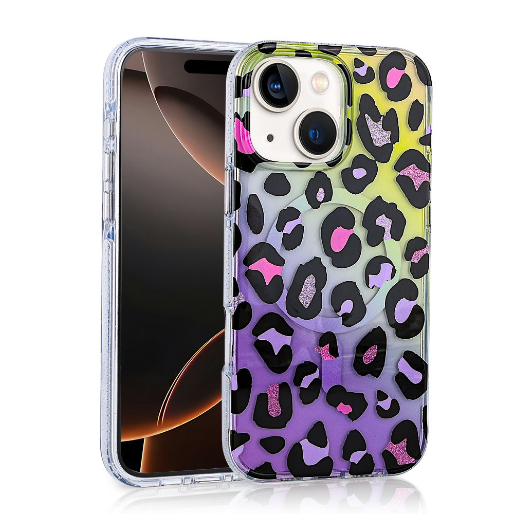 Apple iPhone 15 Kılıf M-safe Şarj Özellikli Zore Jago Kapak Colorful