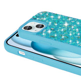 Apple iPhone 15 Kılıf Parlak Taşlı Tasarım Zore Linea Diamond Kapak Derin Mor
