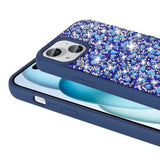 Apple iPhone 15 Kılıf Parlak Taşlı Tasarım Zore Linea Diamond Kapak Açık Yeşil