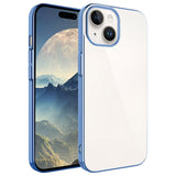 Apple iPhone 15 Kılıf Sert PC Renkli Çerçeveli Zore Riksos Kapak Derin Mor