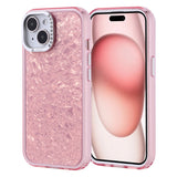 Apple iPhone 15 Kılıf Taşlı Tasarımlı Zore Kapi Kapak Pembe