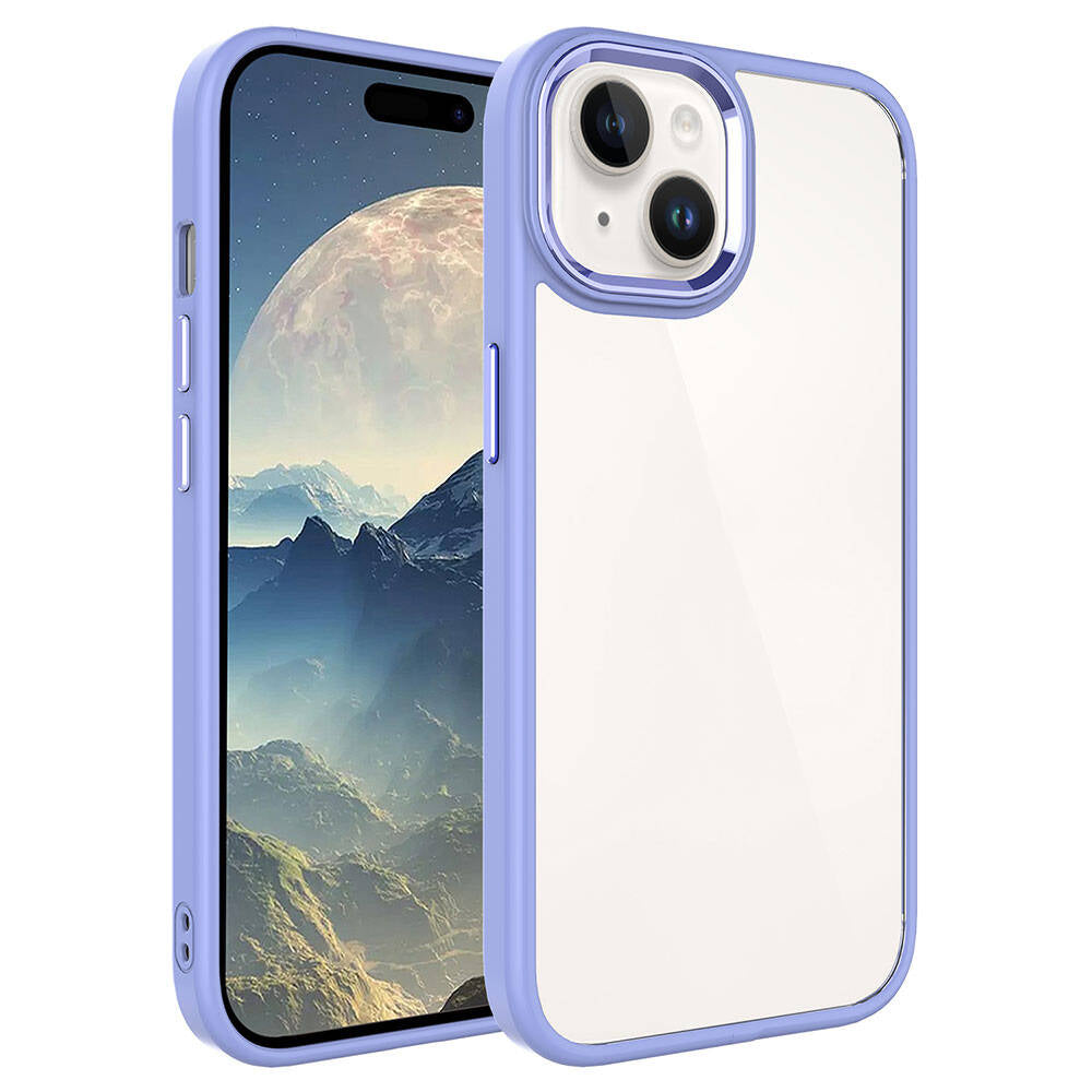 Apple iPhone 15 Kılıf Zore Krom Kapak Koyu Yeşil