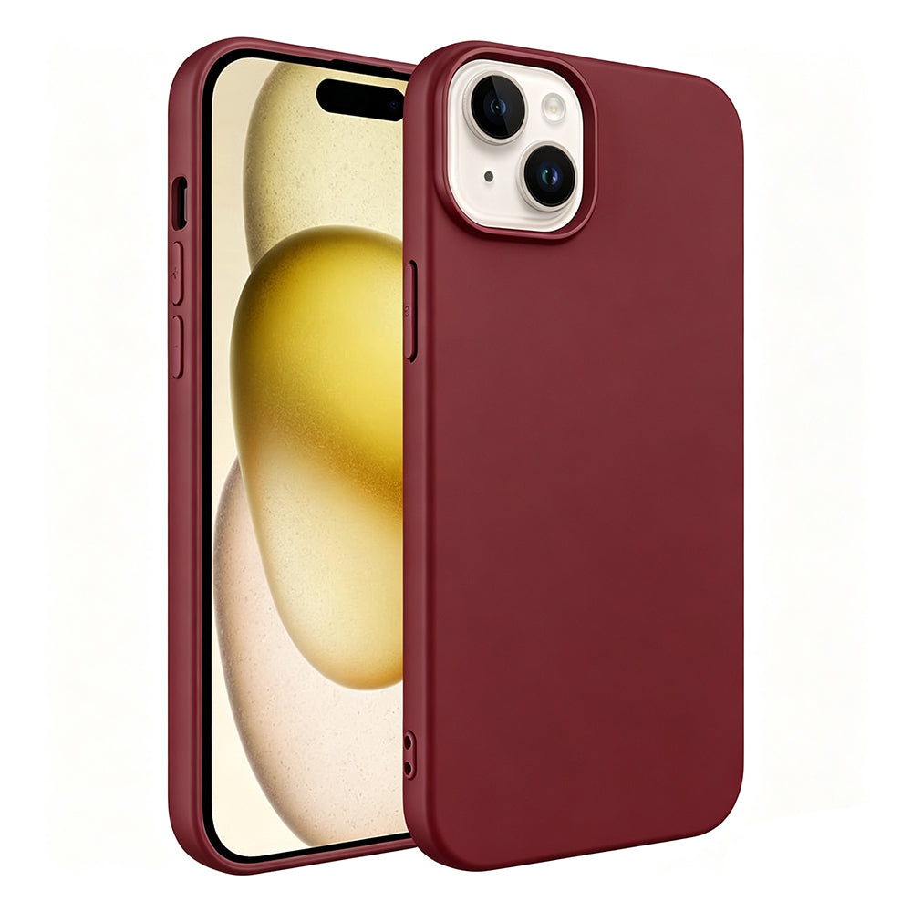 Apple iPhone 15 Kılıf Zore LSR Lansman Kapak Mürdüm