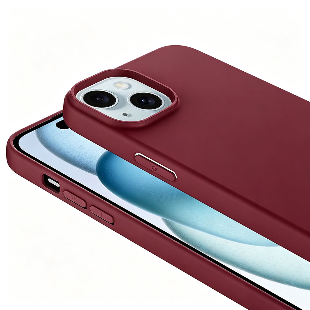 Apple iPhone 15 Kılıf Zore LSR Lansman Kapak Mürdüm