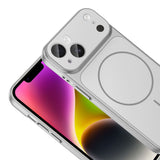 Apple iPhone 15 Kılıf Zore M-Safe Şarj Özellikli Kamera Korumalı Formen Kapak Turuncu