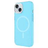 Apple iPhone 15 Kılıf Zore M-safe Şarj Özellikli Buzlu Transparan C-Pro Sert Kapak Renksiz