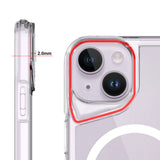 Apple iPhone 15 Kılıf Zore M-safe Şarj Özellikli T-Max M-safe Kapak Renksiz
