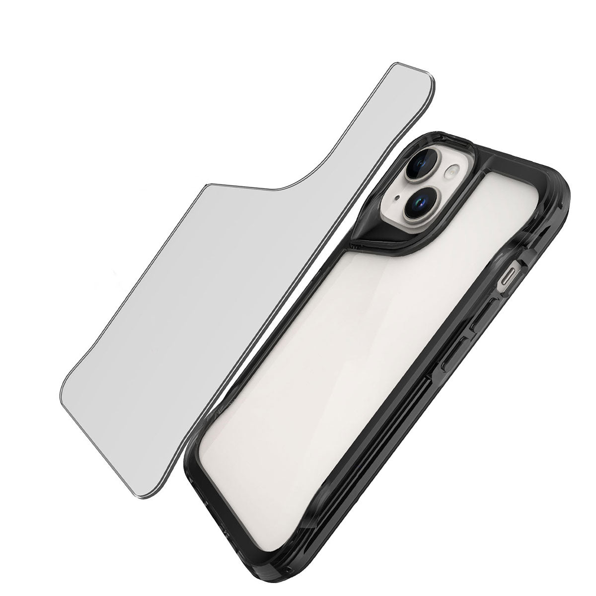 Apple iPhone 15 Kılıf Zore T-Max Kapak Renksiz