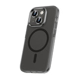 Apple iPhone 15 Plus Kılıf Airbagli M-safe Wireless Şarj Özellikli Lens Koruyuculu Zore Klaptika Kapak Siyah
