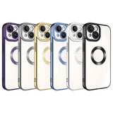 Apple iPhone 15 Plus Kılıf Kamera Korumalı Logo Gösteren Zore Omega Kapak Siyah
