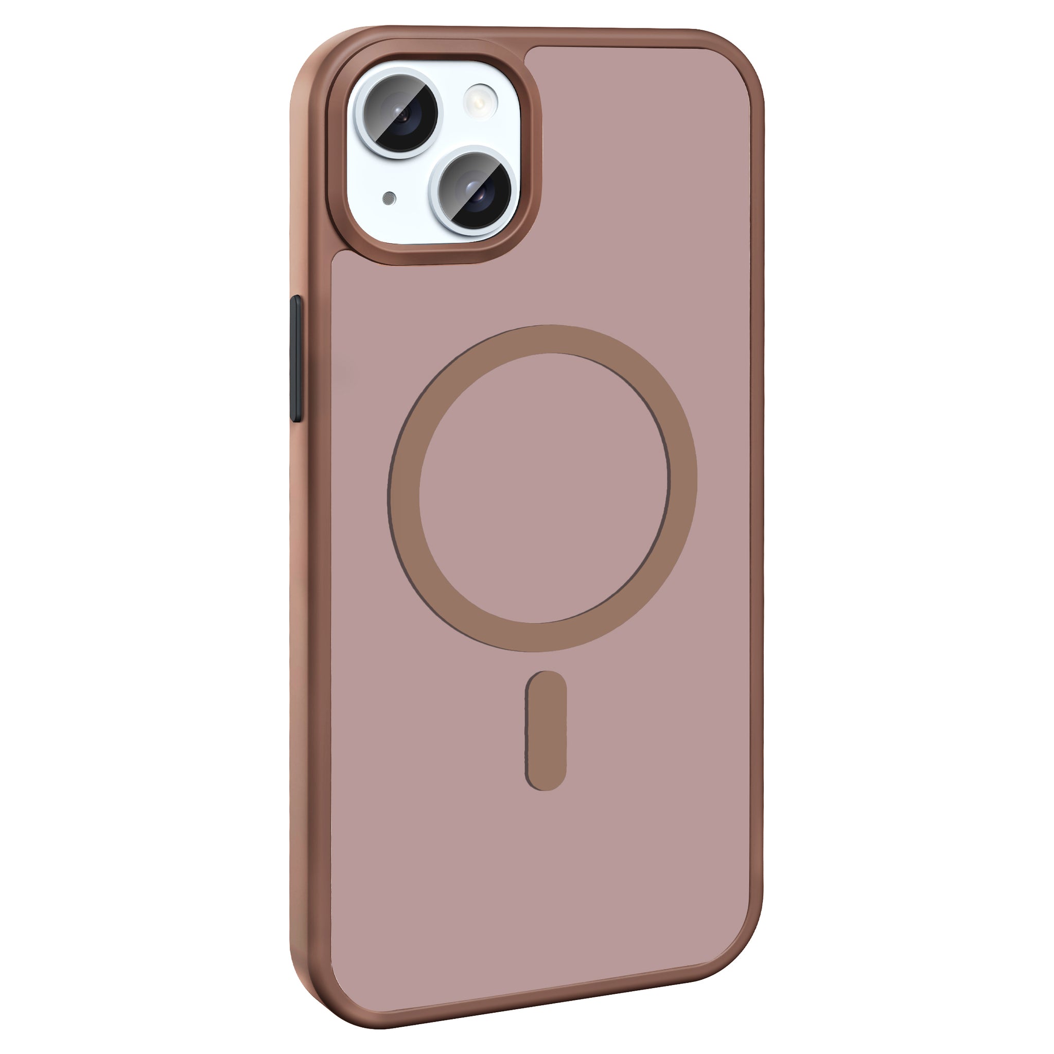 Apple iPhone 15 Plus Kılıf M-safe Şarj Özellikli Mat Arka Yüzey Zore Sio Kapak Gri