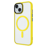 Apple iPhone 15 Plus Kılıf Mat Arka Yüzey Wireless Şarj Özellikli Zore Flet M-safe Kapak Derin Mor