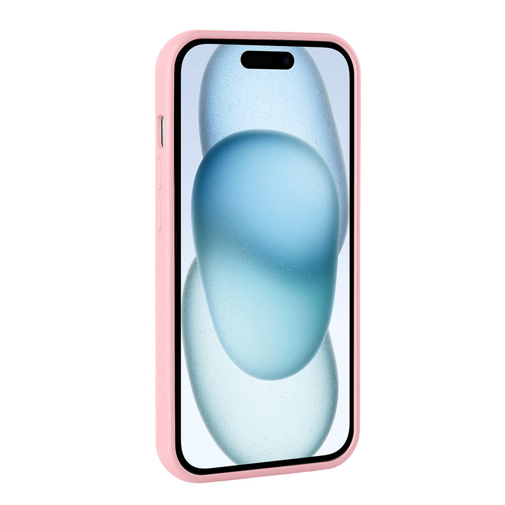 Apple iPhone 15 Plus Kılıf Parlak Taşlı Tasarım Zore Pırlanta Kapak Pembe