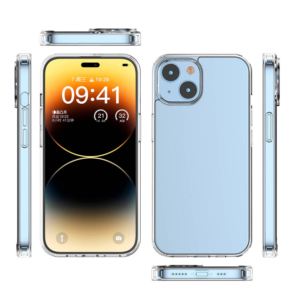 Apple iPhone 15 Plus Kılıf Zore Coss Kapak Renksiz