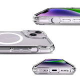 Apple iPhone 15 Plus Kılıf Zore M-safe Şarj Özellikli T-Max M-safe Kapak Renksiz