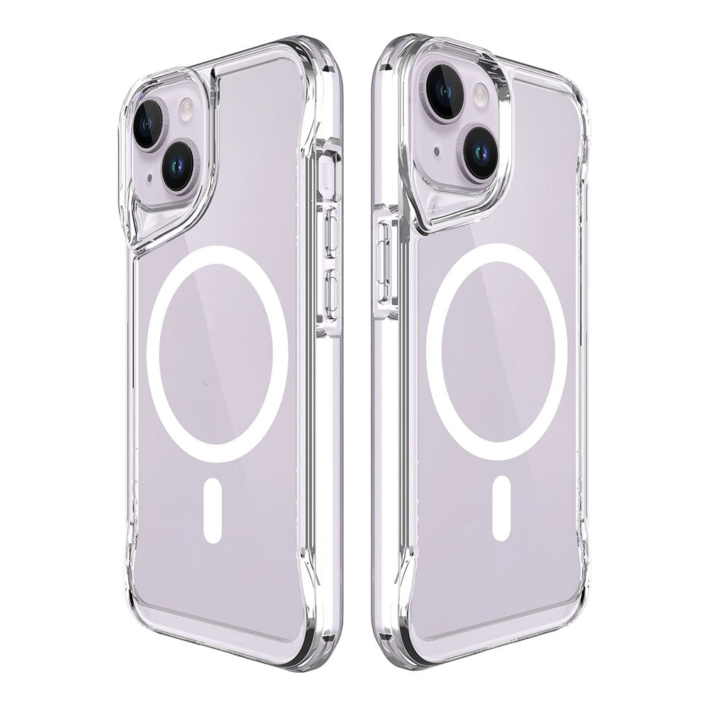 Apple iPhone 15 Plus Kılıf Zore M-safe Şarj Özellikli T-Max M-safe Kapak Renksiz