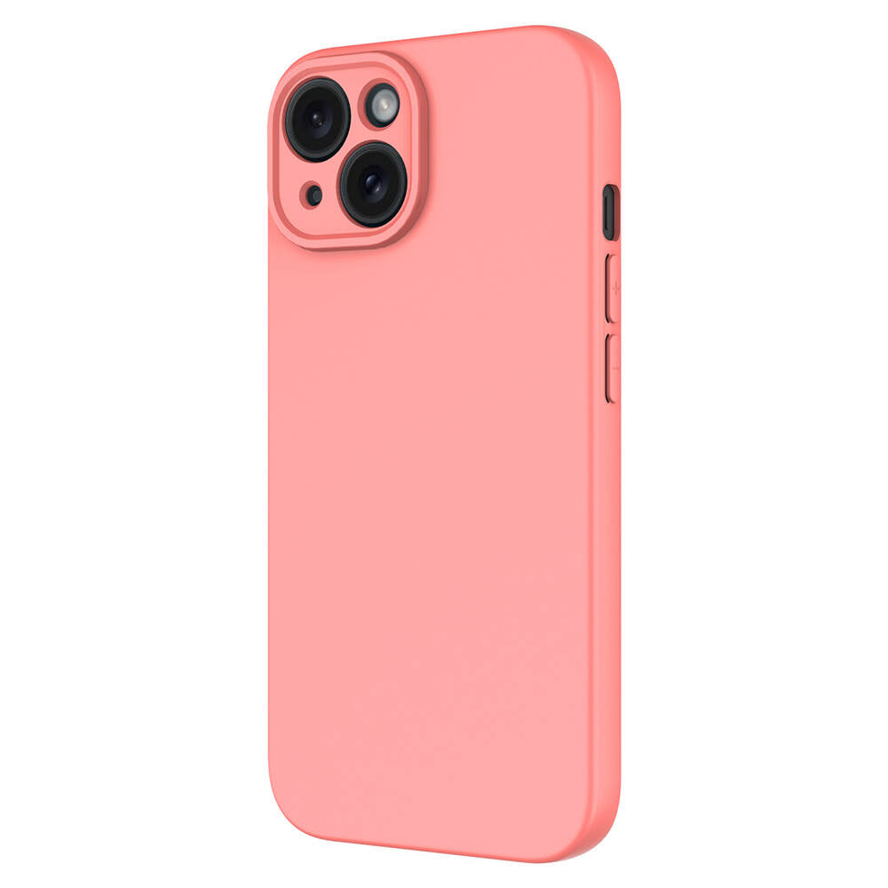 Apple iPhone 15 Plus Kılıf Zore Mara Lansman Kapak Pembe