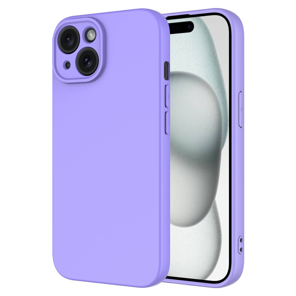 Apple iPhone 15 Plus Kılıf Zore Mara Lansman Kapak Lila