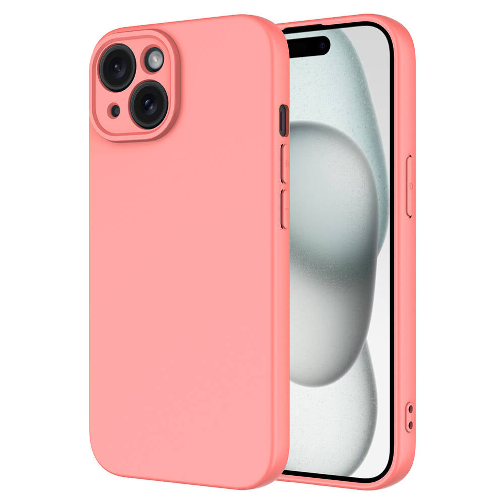 Apple iPhone 15 Plus Kılıf Zore Mara Lansman Kapak Pembe
