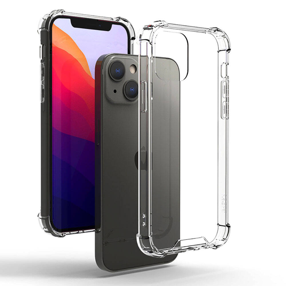 Apple iPhone 15 Plus Kılıf Zore Nitro Anti Shock Silikon Renksiz