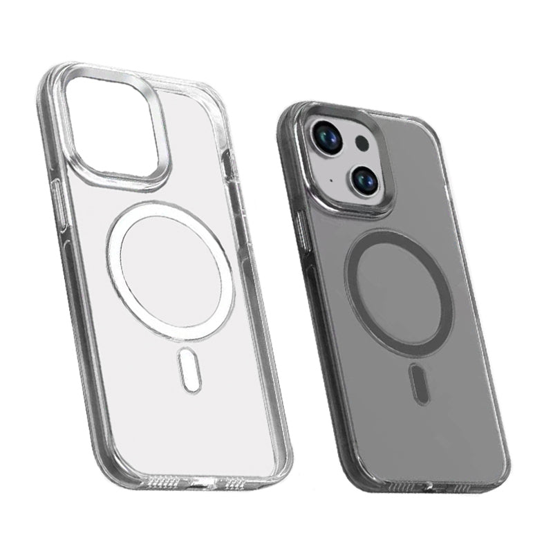 Apple iPhone 15 Plus Kılıf Zore Wireless Şarj Özellikli Şeffaf Efsane Kapak Renksiz