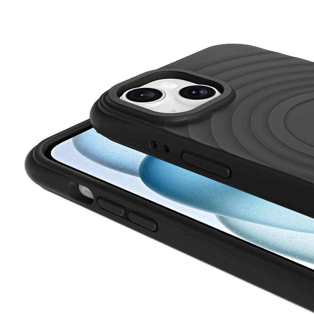 Apple iPhone 15 Plus M-safe Şarj Özellikli Airbagli Mat Görünümlü Zore Hepi Kapak Lila