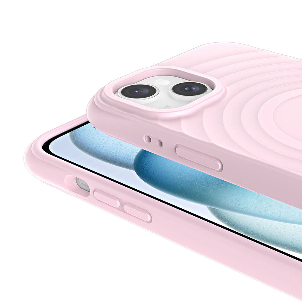Apple iPhone 15 Plus M-safe Şarj Özellikli Airbagli Mat Görünümlü Zore Hepi Kapak Gri