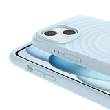 Apple iPhone 15 Plus M-safe Şarj Özellikli Airbagli Mat Görünümlü Zore Hepi Kapak Mavi Açık