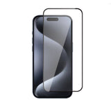 Apple iPhone 15 Plus Zore 3D Rika Temperli Cam Ekran Koruyucu Siyah
