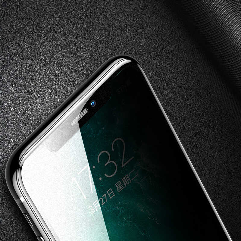 Apple iPhone 15 Plus Zore Anti-Dust Privacy Temperli Ekran Koruyucu Siyah