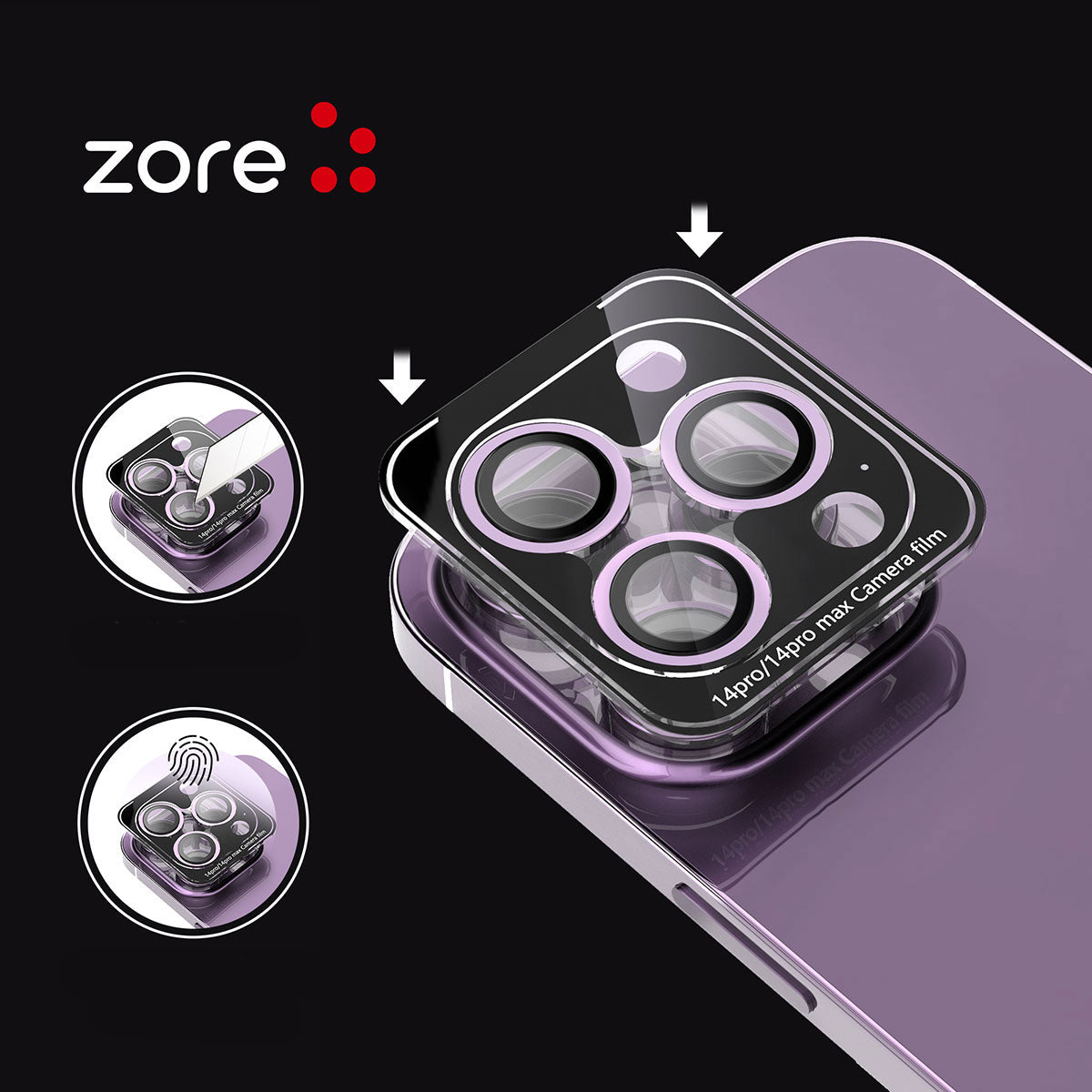 Apple iPhone 15 Plus Zore CL-12 Premium Safir Parmak İzi Bırakmayan Anti-Reflective Kamera Lens Koruyucu Baby Blue