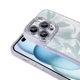 Apple iPhone 15 Pro Kılıf Airbagli Parlak Taş Detay Tasarımlı Zore Esila Kapak Pembe
