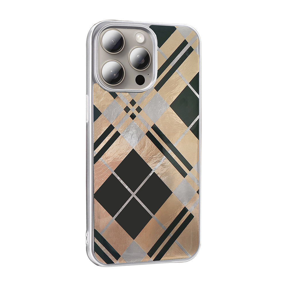 Apple iPhone 15 Pro Kılıf Desenli Zore Mep Kapak Gold Leopar