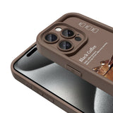 Apple iPhone 15 Pro Kılıf Kamera Korumalı Baskılı Arka Yüzey Zore Klas Kapak Beyaz