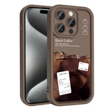 Apple iPhone 15 Pro Kılıf Kamera Korumalı Baskılı Arka Yüzey Zore Klas Kapak Koyu Kahve