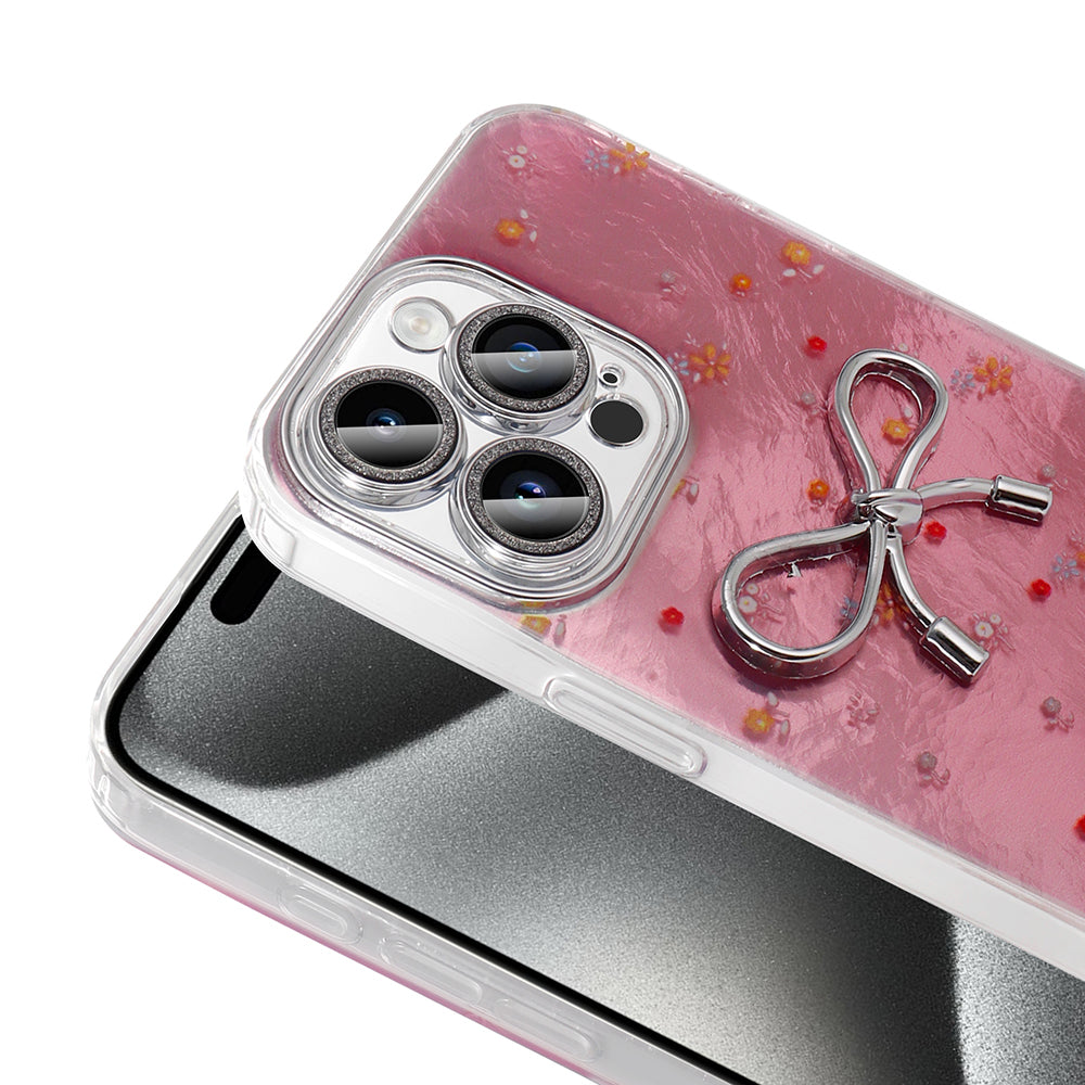 Apple iPhone 15 Pro Kılıf Kamera Korumalı Figürlü Zore Ponti Silikon Kapak Beyaz